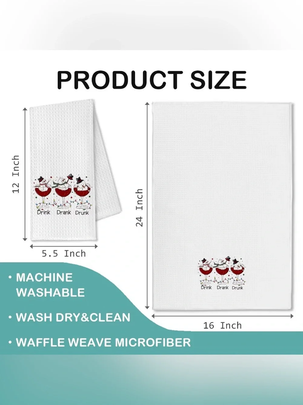 Christmas Wine kitchen Towel